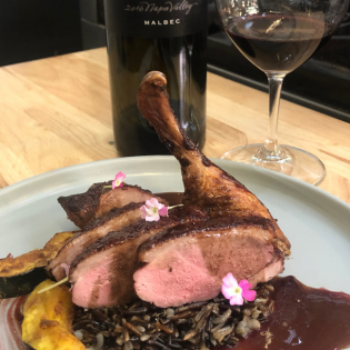Holiday Roasted Liberty Duck with Plum Balsamic Glaze